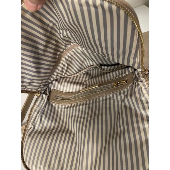 Miztique Beige Vegan Leather Adjustable Backpack Women’s Accessories main image 6